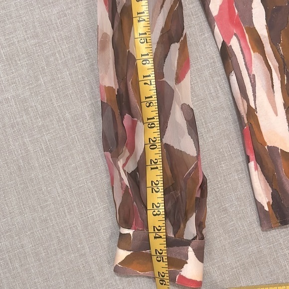 DESOTO PIA BLOUSE, w/ Sheet Long Sleeve, Cotton/chiffon, size 42 - Picture 15 of 15